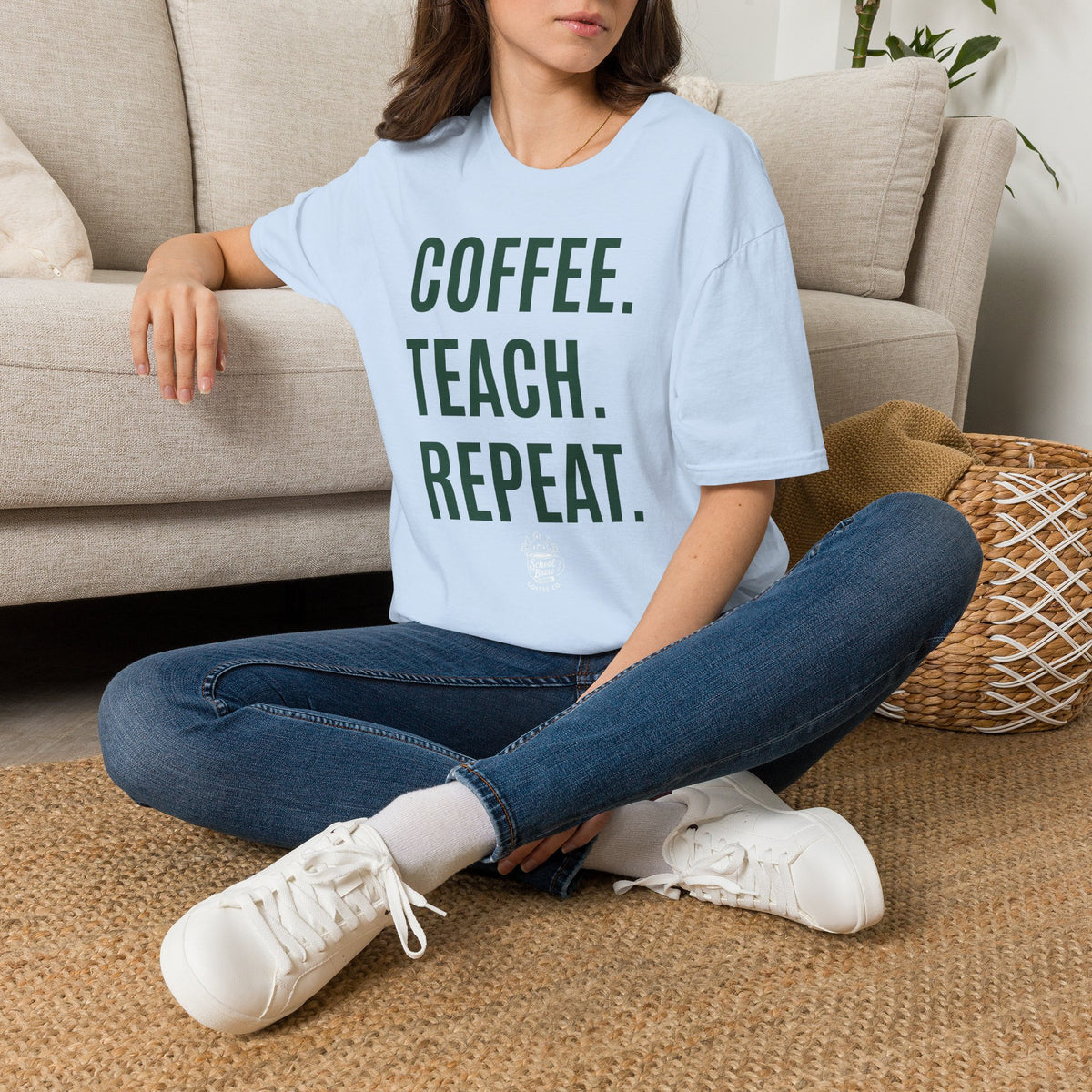 Coffee. Teach. Repeat. T-Shirt