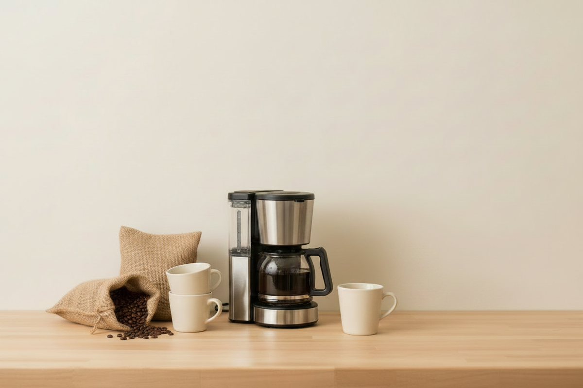Coffee station without creamer